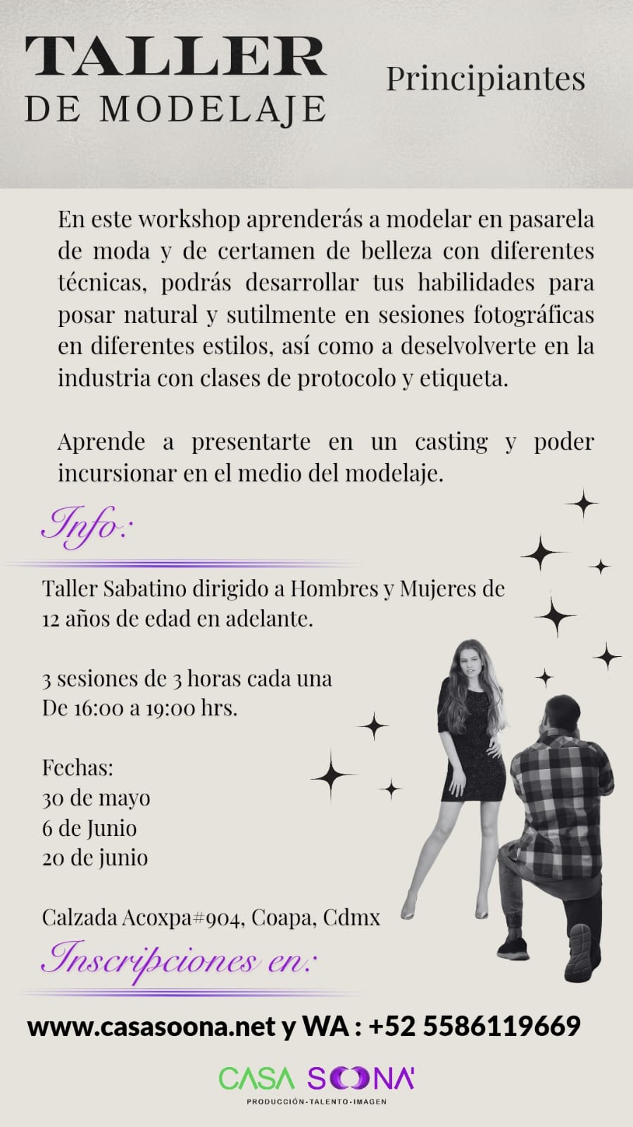 Taller de Modelaje Casa Soona